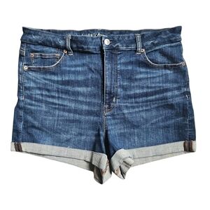 American Eagle Curvy Hi-Rise Shortie Shorts Size 16